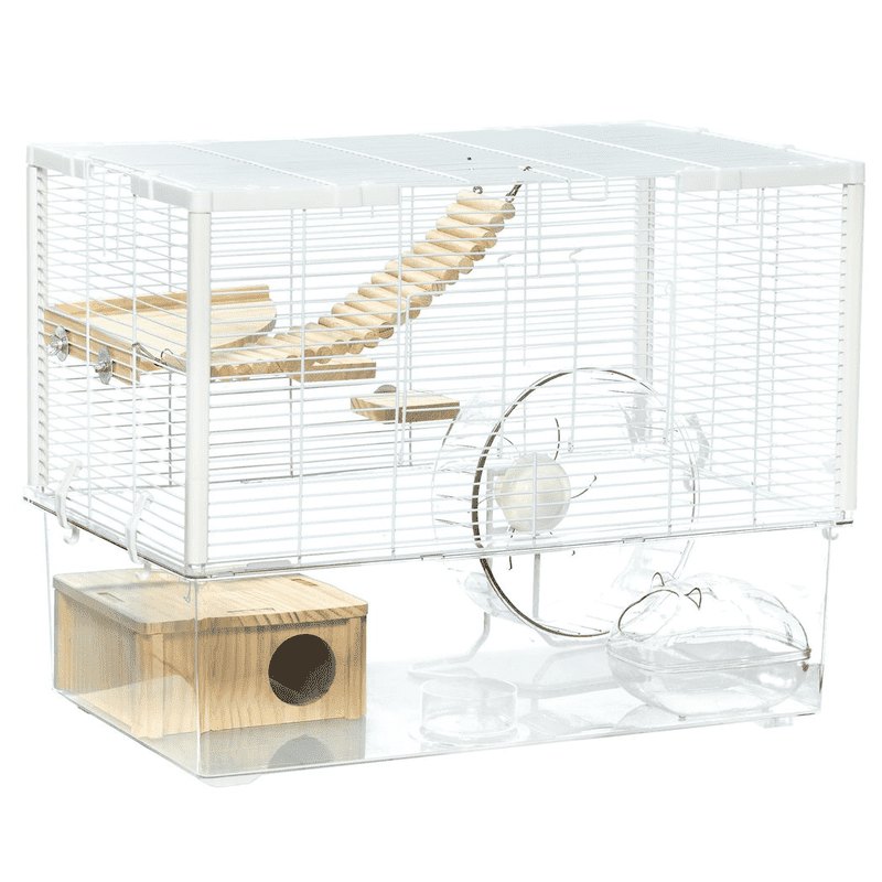PawHut Hamster Cage with Deep Bottom Ramp PawHut Hamster Cage with Deep Bottom Ramp