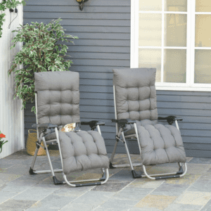 Outsunny 2pc Reclining Loungers