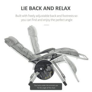 Outsunny 2pc Reclining Loungers