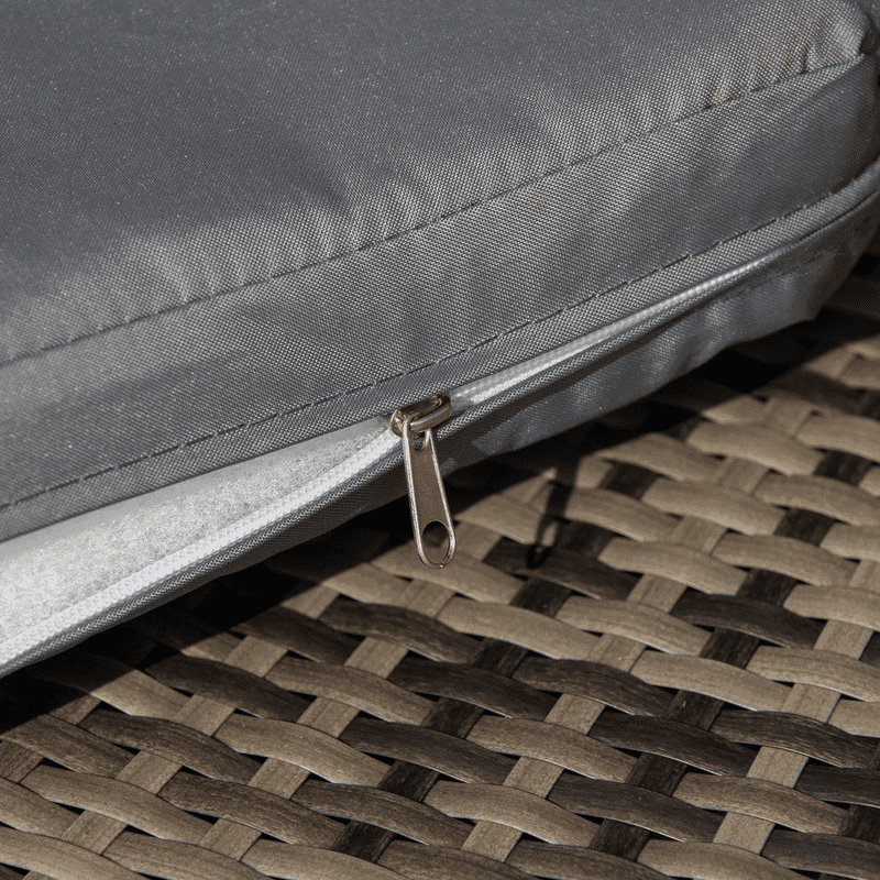 Outsunny 5pc Sofa Bed Table Rattan Round Outsunny 5pc Sofa Bed Table Rattan Round