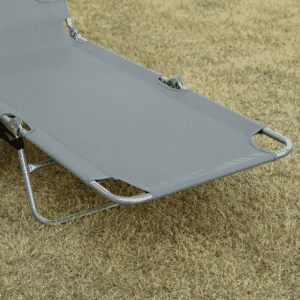 Outsunny Chaise Lounge Portable w/ Face Cavity