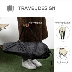Outsunny Camping Chair w/ Carrying Bag