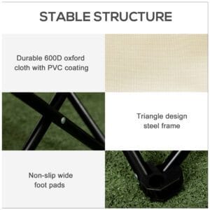 Outsunny Camping Chair w/ Carrying Bag