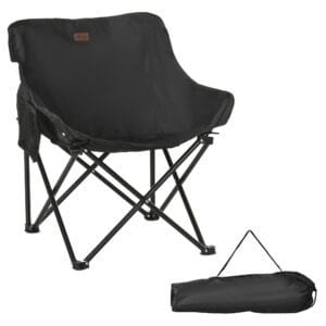 Outsunny Camping Chair w/ Carrying Bag Folding