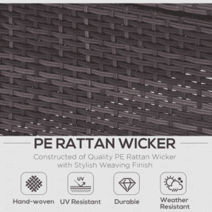 Outsunny 6pc Rattan Sofa Furniture Set