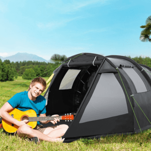 Outsunny Tunnel Tent 3-4 Persons Two Rooms