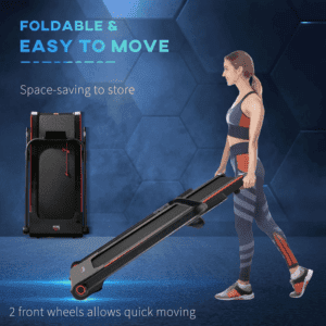 HOMCOM Electric Folding Treadmill with Monitor HOMCOM Electric Folding Treadmill with Monitor