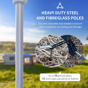 Outsunny 8-Person Camping Tent Tunnel Design