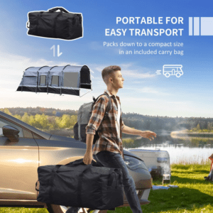 Outsunny 8-Person Camping Tent Tunnel Design