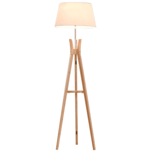 Homcom Tripod Floor Lamp w/ Fabric Shade