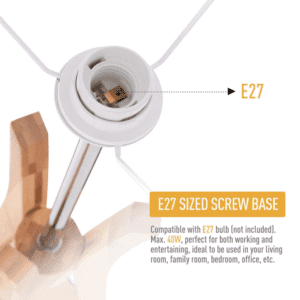 Homcom Tripod Floor Lamp w/ Fabric Shade