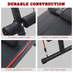 Homcom Sit Up Bench Core AB Workout