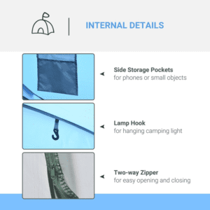 Outsunny Camping Tent Dome Pop-up Tent