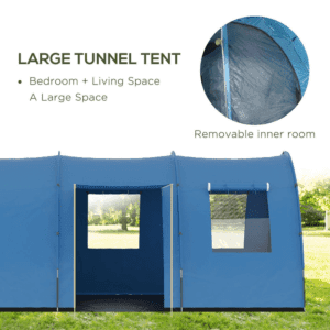 Outsunny 5-6 Man Family Tent Camping 2 Rooms Outsunny 5-6 Man Family Tent Camping 2 Rooms
