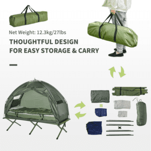 Outsunny Folding Dome Tent 1 Person Hiking