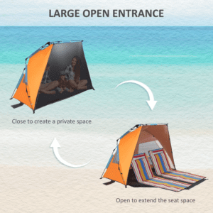 Outsunny Pop Up Beach Tent Sandbag & Carry Bag
