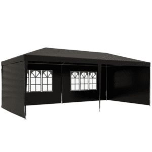 Outsunny Gazebo Marquee 6m x 3m Black