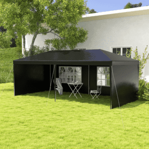 Outsunny Gazebo Marquee 6m x 3m Black