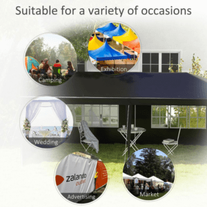 Outsunny Gazebo Marquee 6m x 3m Black