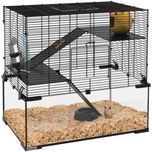 PawHut 3-Tier Hamster Cage with Glass Bottom PawHut 3-Tier Hamster Cage with Glass Bottom