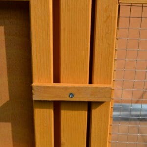 PawHut Wooden Rabbit Hutch w/ Hinged Top
