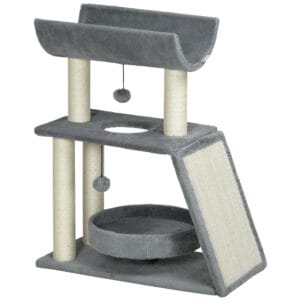 PawHut Cat Tree Tower w/ Scratching Posts