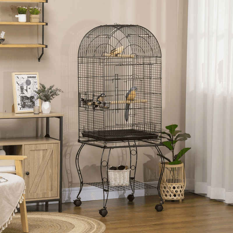 PawHut Large Bird Cage Pet Aviary with Perch PawHut Large Bird Cage Pet Aviary with Perch