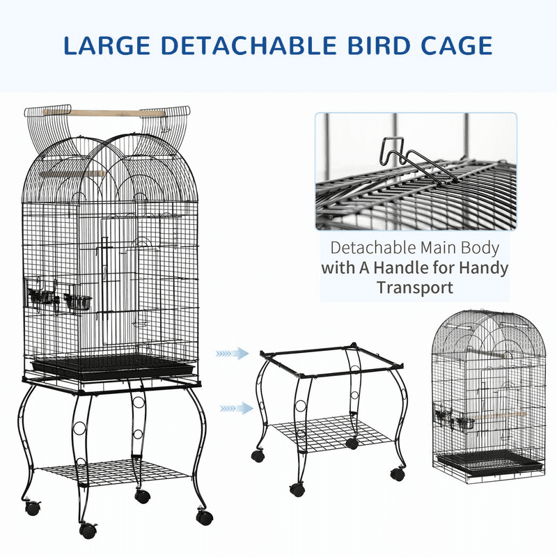 PawHut Large Bird Cage Pet Aviary with Perch PawHut Large Bird Cage Pet Aviary with Perch
