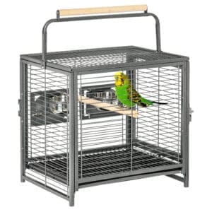 PawHut Bird Cage Carrier w/ Perch
