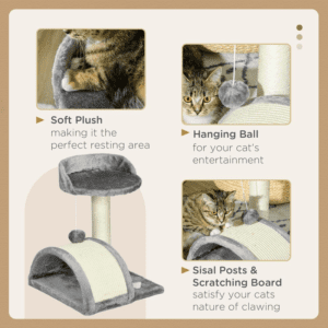 PawHut Cat Tree Activity Centre