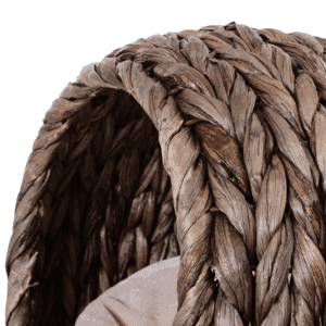 PawHut Raised Cat Bed Wicker Cat House