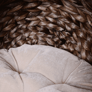 PawHut Raised Cat Bed Wicker Cat House