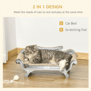 PawHut Cardboard Scratcher Lounger Bed