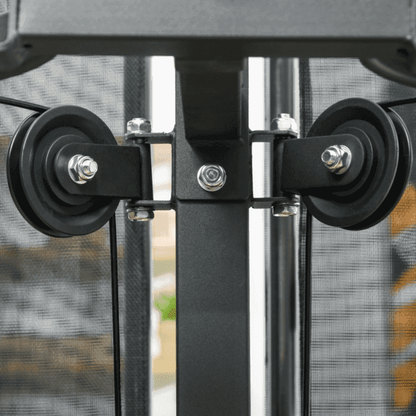 Multi Gym Workout Station with Sit Up Bench, Push Up Stand, Dip Station.