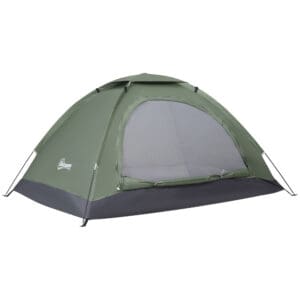 Outsunny Dome Tent for 2 Person w/ Storage