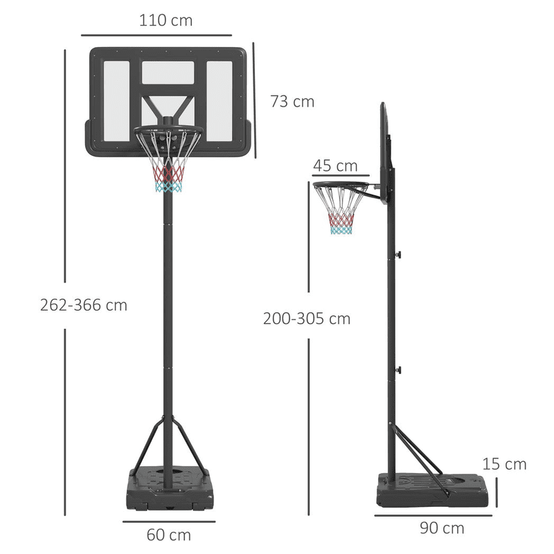 SPORTNOW Basketball Backboard Hoop SPORTNOW Basketball Backboard Hoop