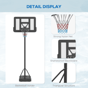 SPORTNOW Basketball Backboard Hoop SPORTNOW Basketball Backboard Hoop