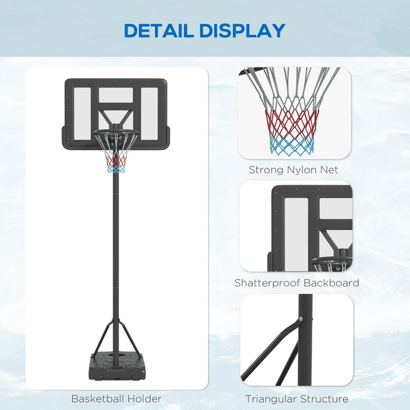 SPORTNOW Basketball Backboard Hoop SPORTNOW Basketball Backboard Hoop