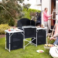 Outsunny Camping Kitchen Folding Portable