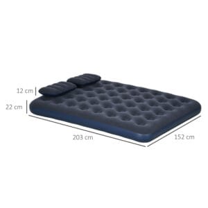 Outsunny Inflatable Mattress Queen w/ Hand Pump