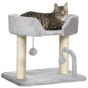 Pawhut Cat Tree Play Tower w/ Toy Balls