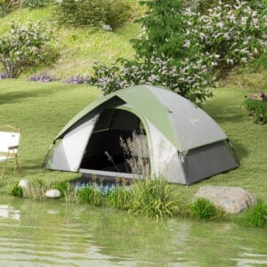 Outsunny 4-5 Man Tent with Sewn-in Groundsheet