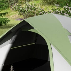 Outsunny 4-5 Man Tent with Sewn-in Groundsheet