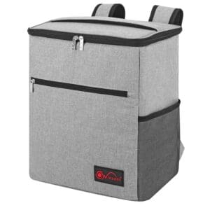 Vinsani Backpack Cooler Bag Grey