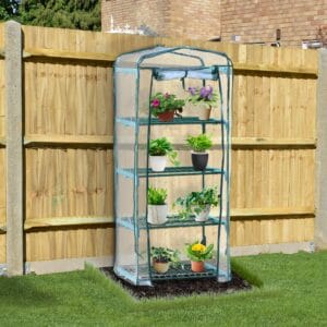 Outsunny 4 Tier Mini Greenhouse Metal