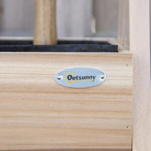 Outsunny Wood Raised Garden Planter Bed