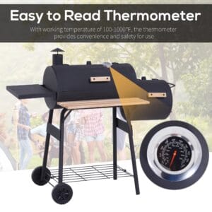 Outsunny Charcoal BBQ Grill Portable