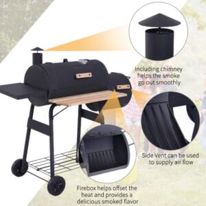 Outsunny Charcoal BBQ Grill Portable