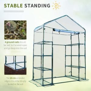 Outsunny 4 Tier Greenhouse