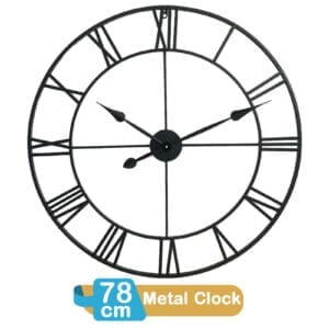 Roman Metal Clock 78cm Roman Metal Clock 78cm
